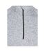 Mens Corsham Marl Half Zip Fleece Top Grey Trespass-3