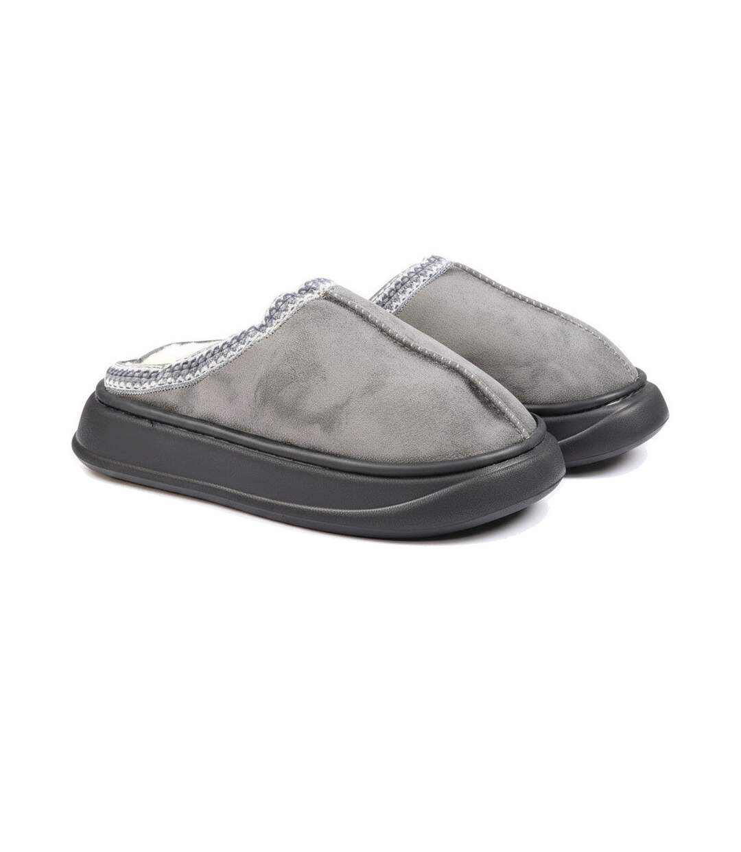 OZABI Mules Femme Style Scandinave, Intérieur Fourré, Semelle Antidérapante-3
