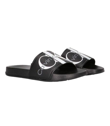 Claquettes Motif/style Logo Adulte Noir Calvin Klein