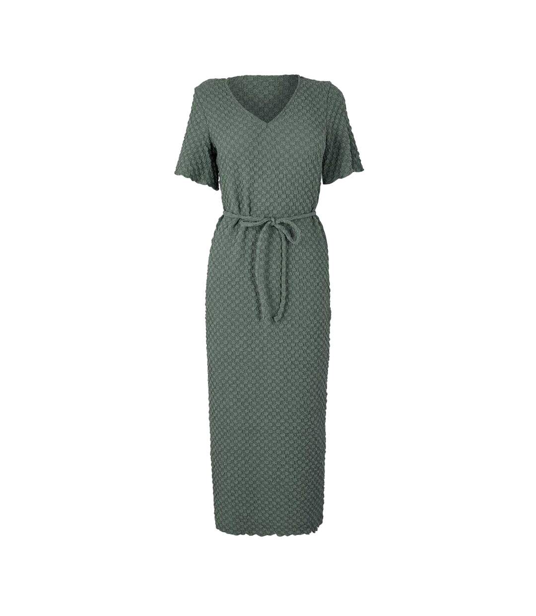 Robe Mi-longue Motif/style Bulles Femme Vert De Gris Vero Moda-2