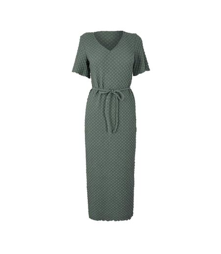 Robe Mi-longue Motif/style Bulles Femme Vert De Gris Vero Moda