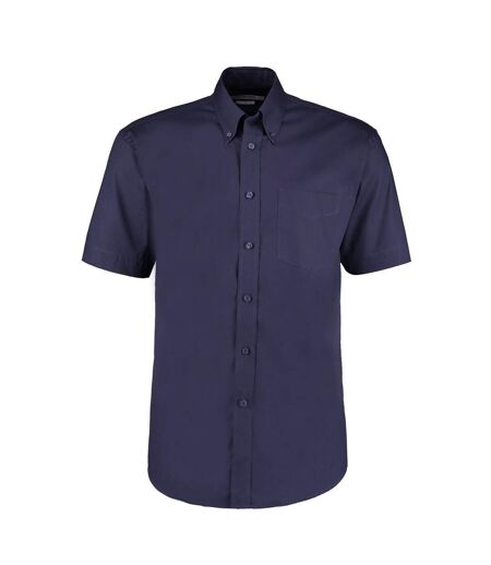 Chemise À Manches Courtes Homme Bleu Marine Foncé Kustom Kit