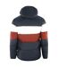 Doudoune Motif/style Blocs De Couleurs Homme Bleu Marine Foncé Blanc Rouge Lyle & Scott-2