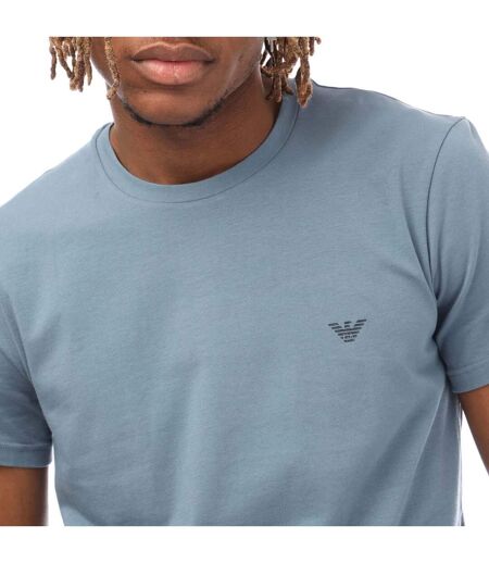 Pack Of 2  Mens Logo Endurance T-shirt  Grey Blue Emporio Armani