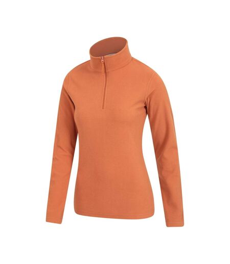 Womens/ladies camber ii fleece top rust Mountain Warehouse