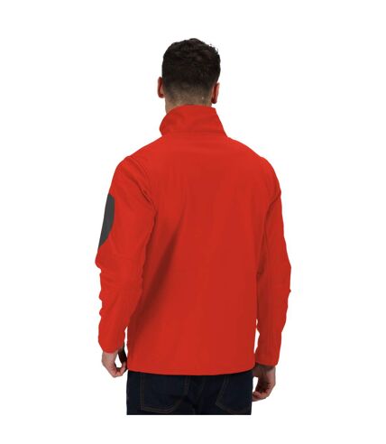Regatta Standout Mens Arcola 3 Layer Waterproof And Breathable Softshell Jacket (Classic Red/Seal Grey) - UTRG1461