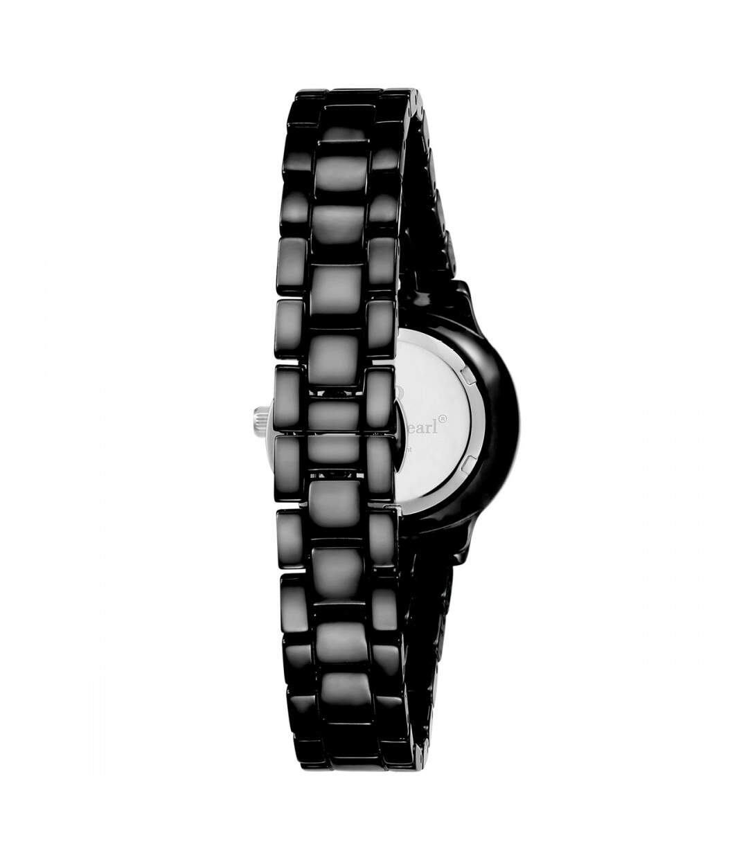 Montre Femme ornée Cristaux Swarovski® Céramique Noire Louise Pearl