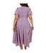 Robe Portefeuille Manches Courtes Motif/style Floral Femme Rose Brave Soul-3