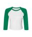 T-shirt femme blanc / vert kelly Bella + Canvas-1