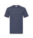 T-shirt Valueweight Homme Bleu Marine Fruit Of The Loom-1