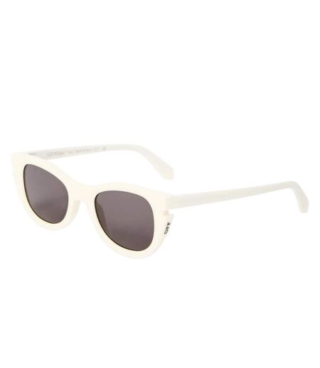 Womens/ladies Uv Protection Square Sunglasses One Size White Off White