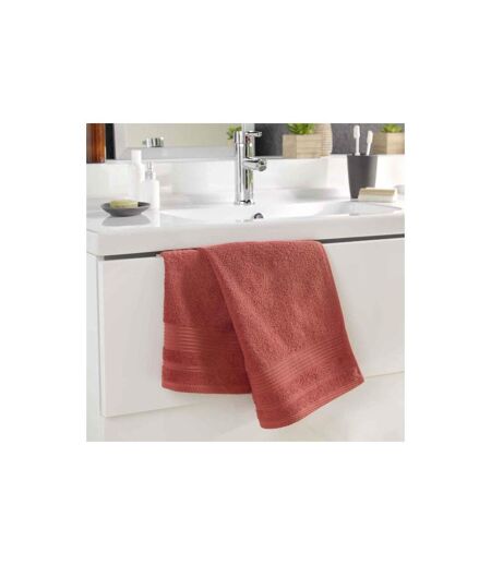 Serviette de Toilette Tendresse 50x90cm Terracotta