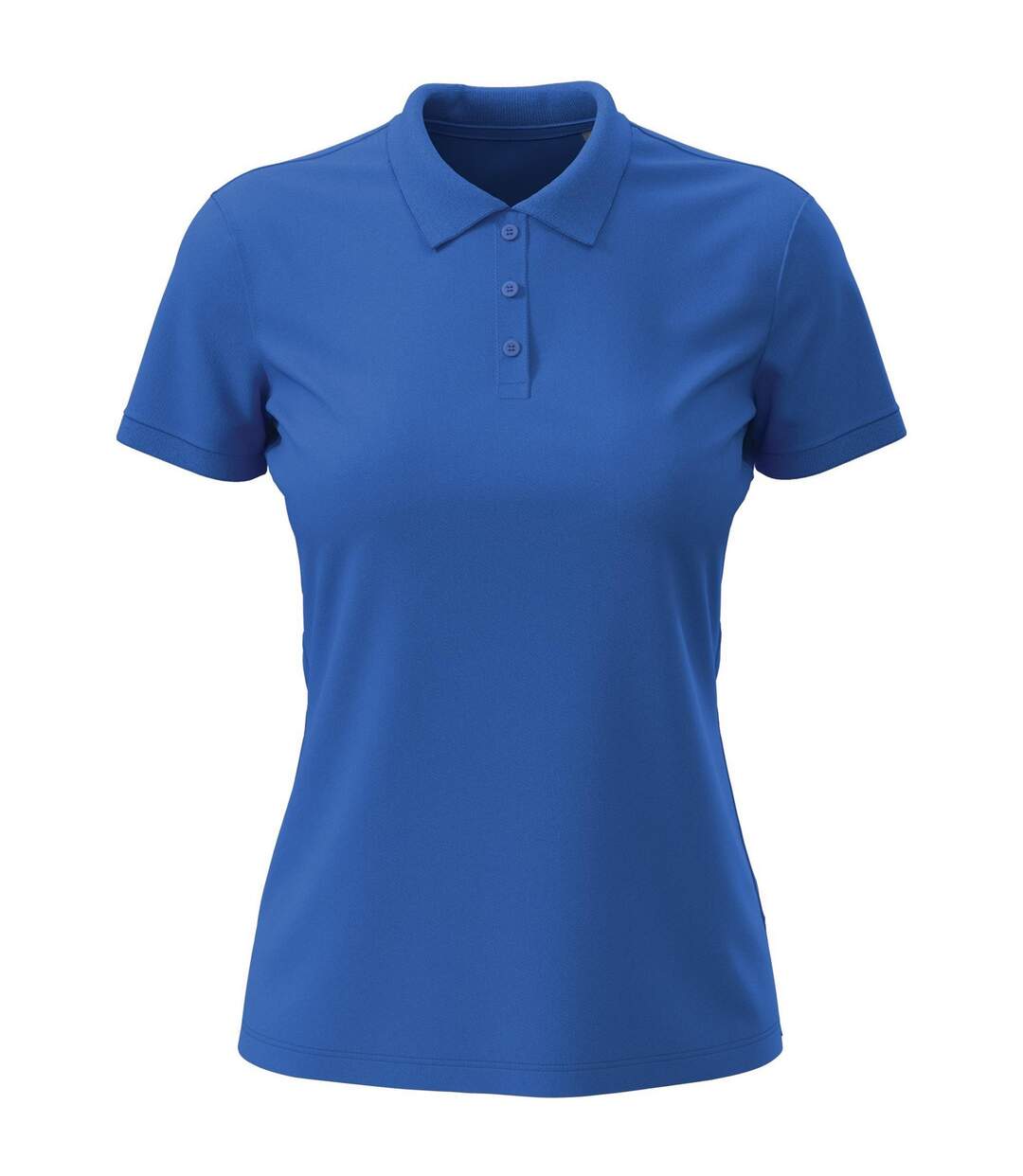 Womens/ladies Lux Cotton Polo Shirt Bright Royal Stedman-1