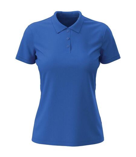 Womens/ladies Lux Cotton Polo Shirt Bright Royal Stedman