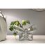 Vase Design en Résine Butterfly 22cm Argent-5
