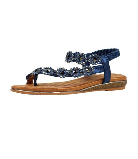 Sandales charlotte femme bleu marine Lunar