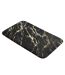 Tapis de Bain Imprimé Aquamarbre 45x75cm Noir & Or-2