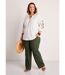 T-shirt long brodé manches 3/4-3