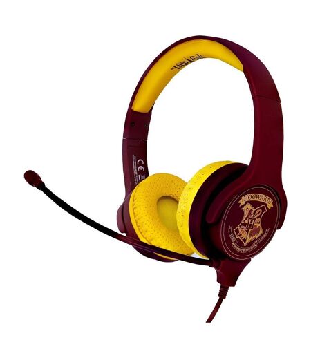 Casque interactif enfant taille unique bordeaux / jaune Harry Potter