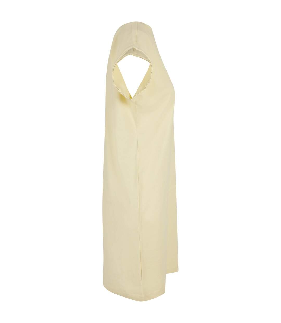 Robe Décontractée Femme Jaune Pâle Build Your Brand-3