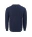 Mens Knitted Crew Neck Jumper Navy Giorgio-2