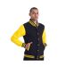 Awdis Unisex Varsity Jacket (Jet Black/ Sun Yellow) - UTRW175