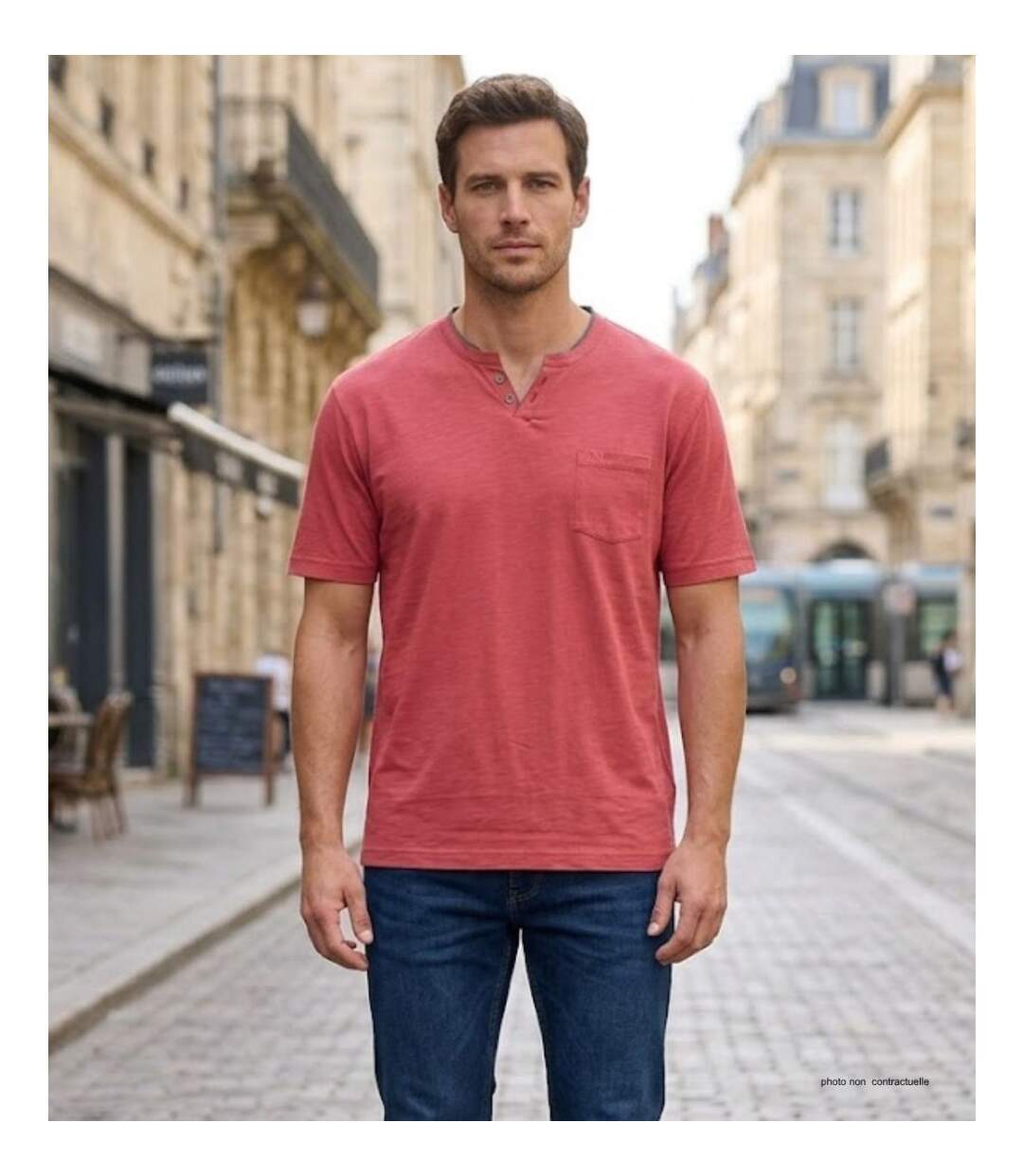 Tee - shirt col boutons TEE3020C-5