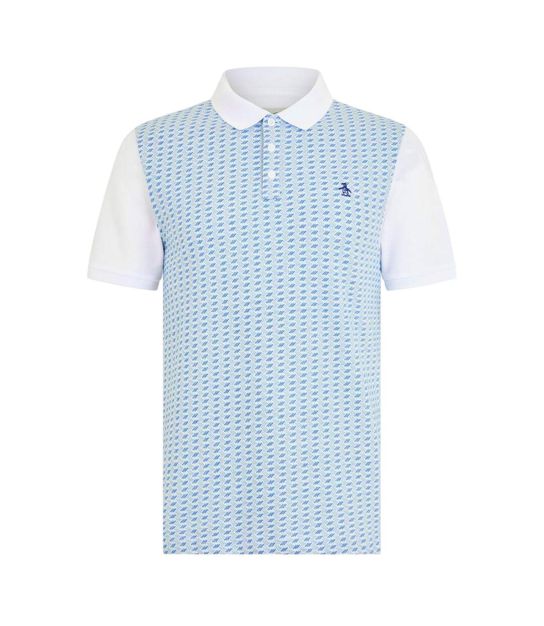 Mens Embroidered Regular Polo Shirt White Original Penguin-2