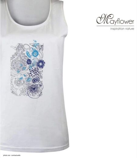 MAYFLOWER DEF4006A : Débardeur en coton jersey pour femme au style unique et confortable