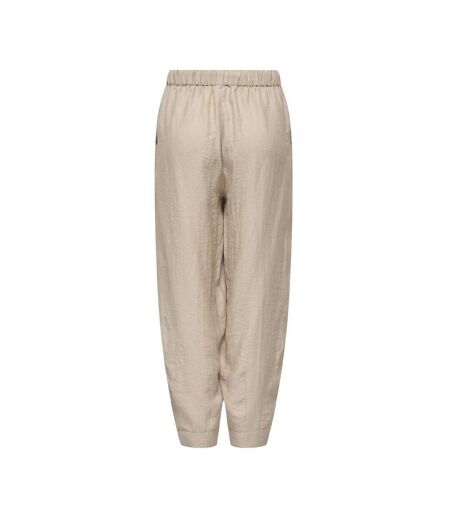 Pantalon fluide beige femme jdy elly