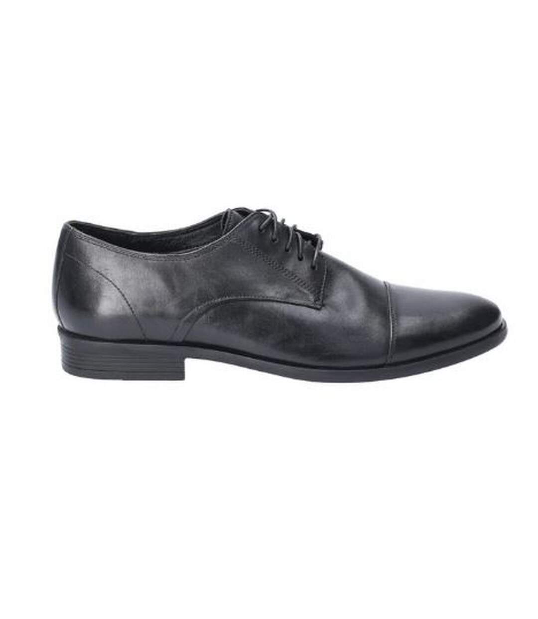 Chaussures en cuir ollie homme noir Hush Puppies