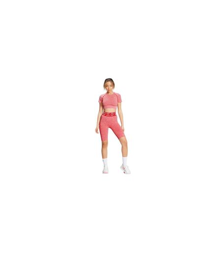 Womens/ladies Seamless Slim Cycling Shorts Pink MyProtien