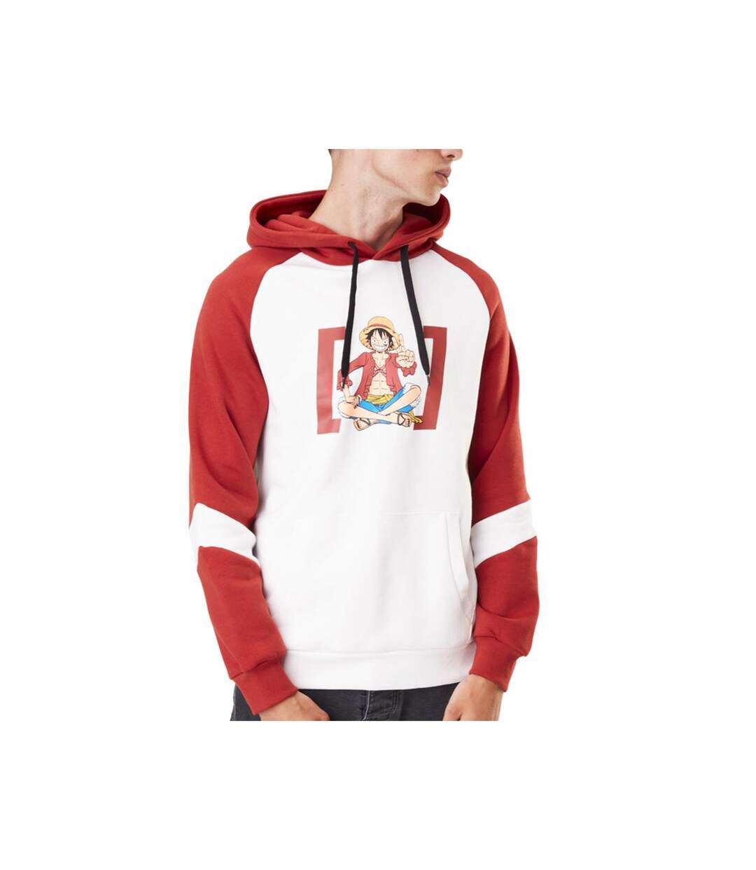 Sweat à capuche homme One piece Luffy Capslab-1