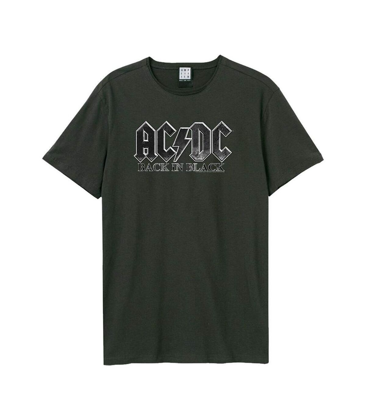 Amplified - T-shirt BACK IN BLACK - Adulte (Anthracite) - UTGD620