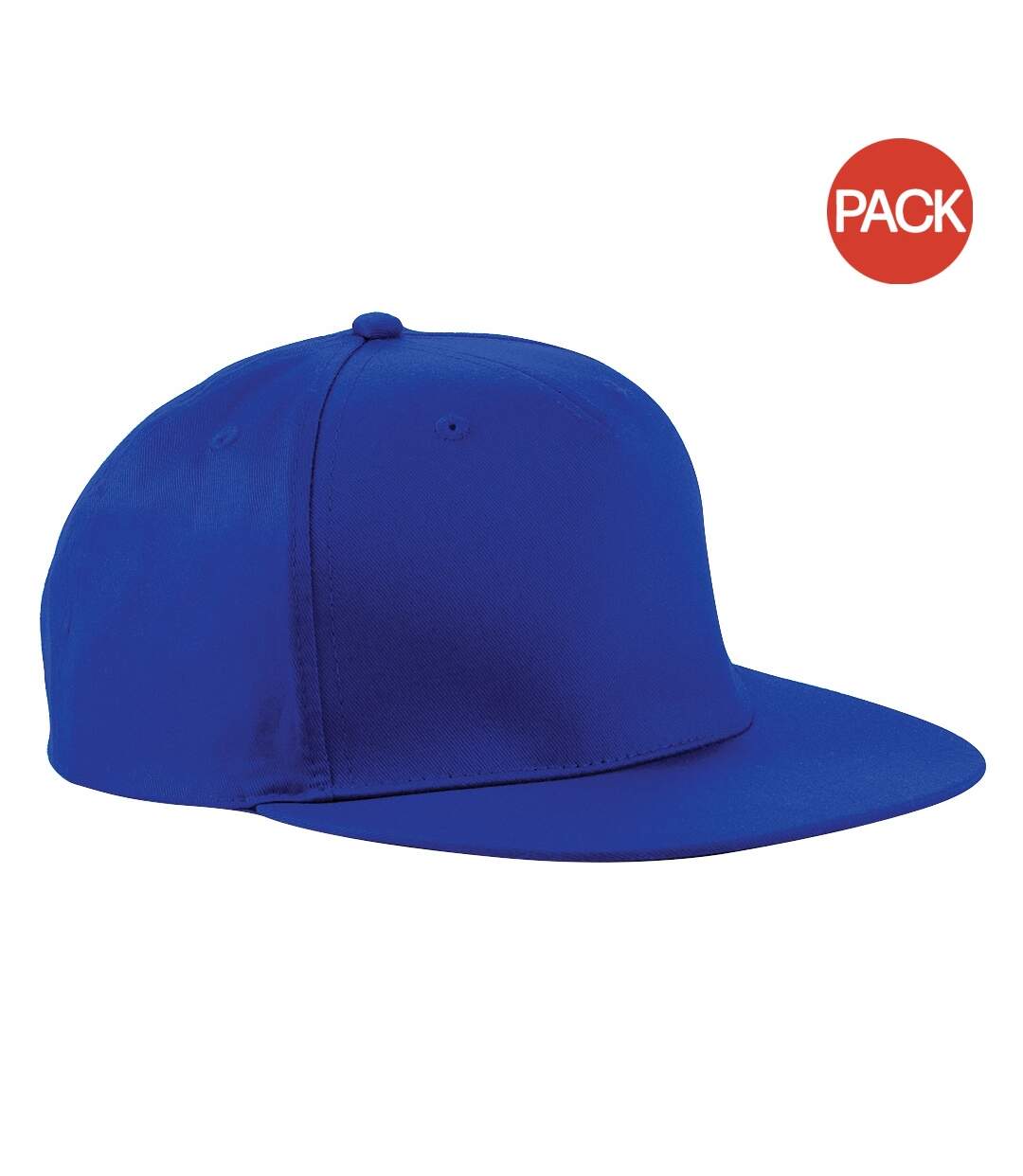 Lot de 2  casquettes rétro adulte bleu roi vif Beechfield-1