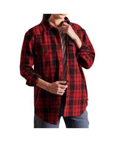 Surchemise à carreaux Rouge Femme Superdry Check