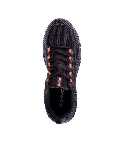 Chaussures décontractées haremi homme noir / gris foncé / orange Hi-Tec