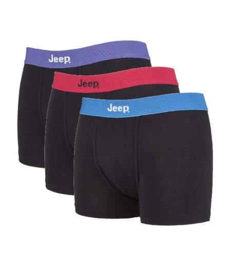 3 Pack Mens Cotton Rich Blend Everyday Fitted Trunks
