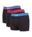 3 Pack Mens Cotton Rich Blend Everyday Fitted Trunks-1