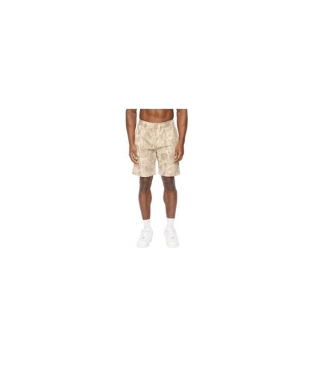 Mens Bardon Camo Sweat Shorts Light Stone Camo Crosshatch