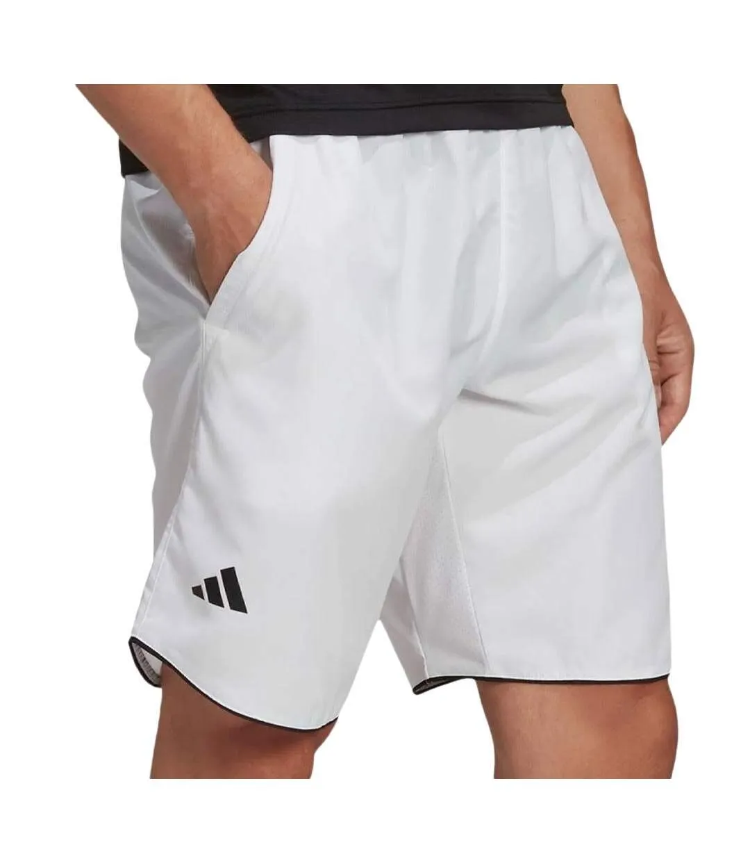 Short de sport blanc homme adidas club-1