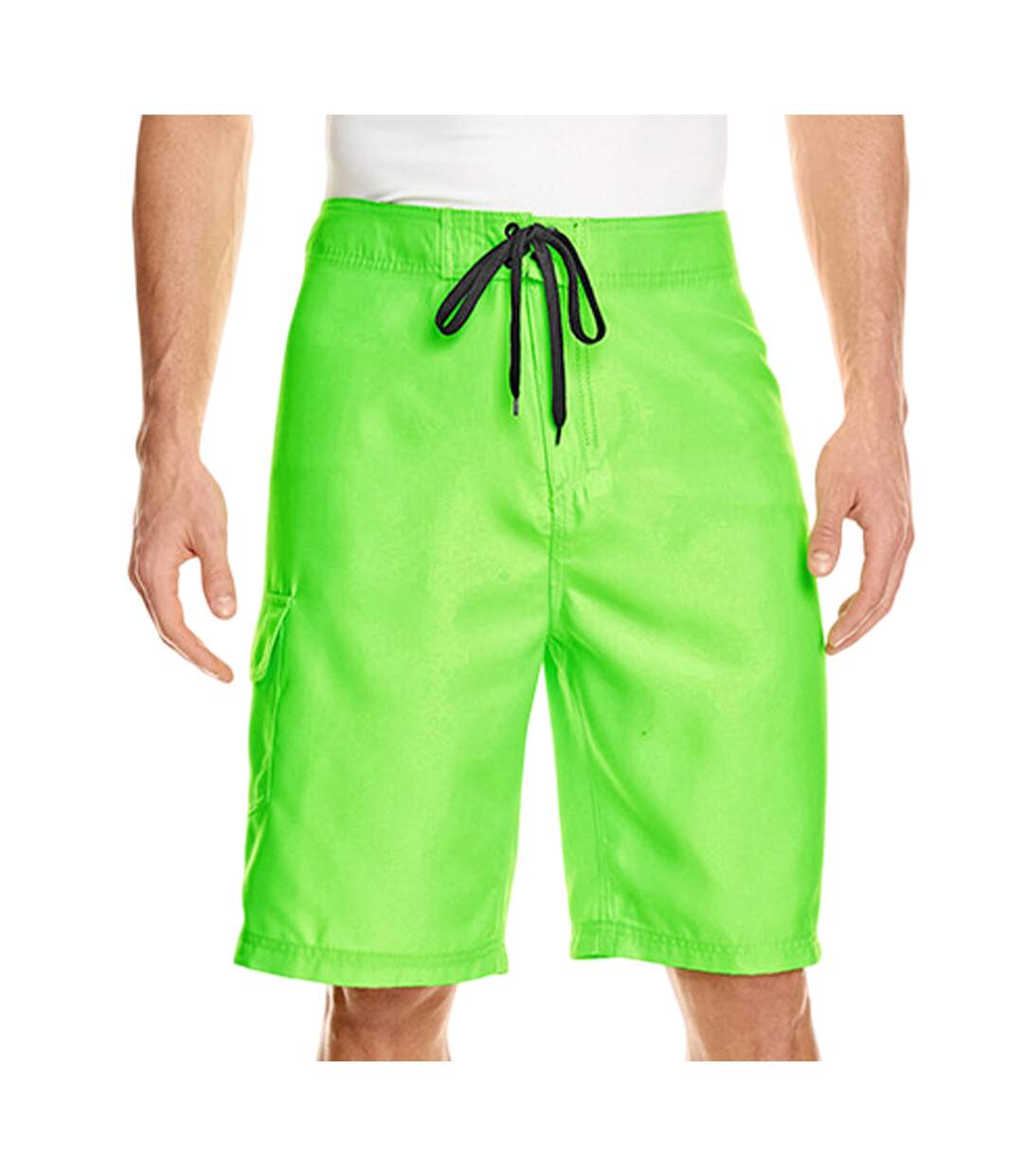Boardshort Homme Vert Néon Burnside-1