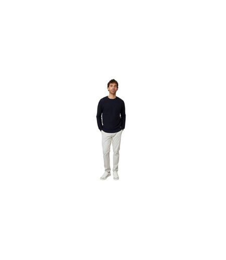 Mens Yarra Textured Regular Jumper Navy Threadbare