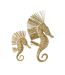 Déco Murale Hippocampe Herbe Nut 40cm Naturel-3