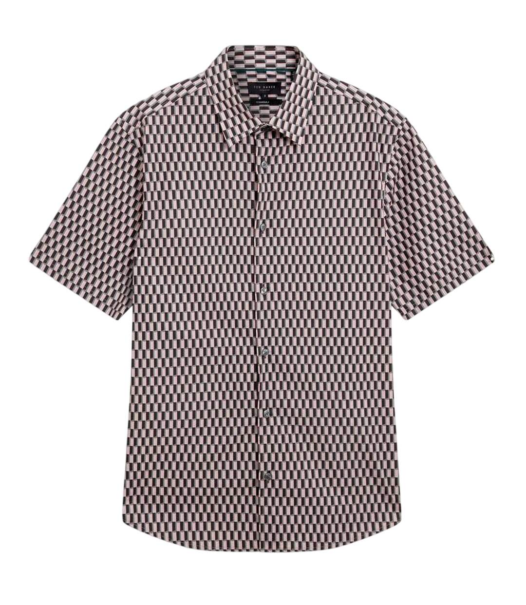 Chemise Motif/style Géométrique Homme Rose Ted Baker-2