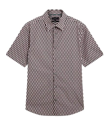 Chemise Motif/style Géométrique Homme Rose Ted Baker