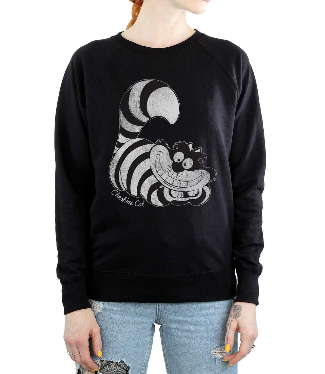 Disney - Sweat ALICE IN WONDERLAND MONO CHESHIRE CAT - Femme (Noir) - UTBI2545-3