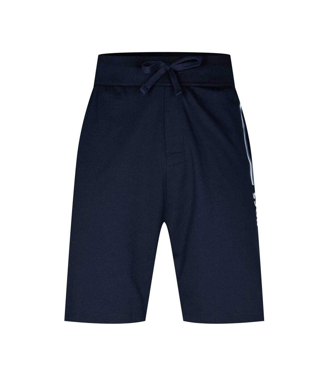 Short De Jogging Motif/style Lettrage Adulte Bleu Marine Boss-1