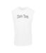 Mens New York Wording Sleeveless Tank Top Blanc Mister Tee-2