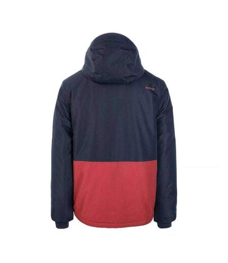 Blouson De Ski Alpir Homme Rouge Bleu Marine Foncé Hi-Tec